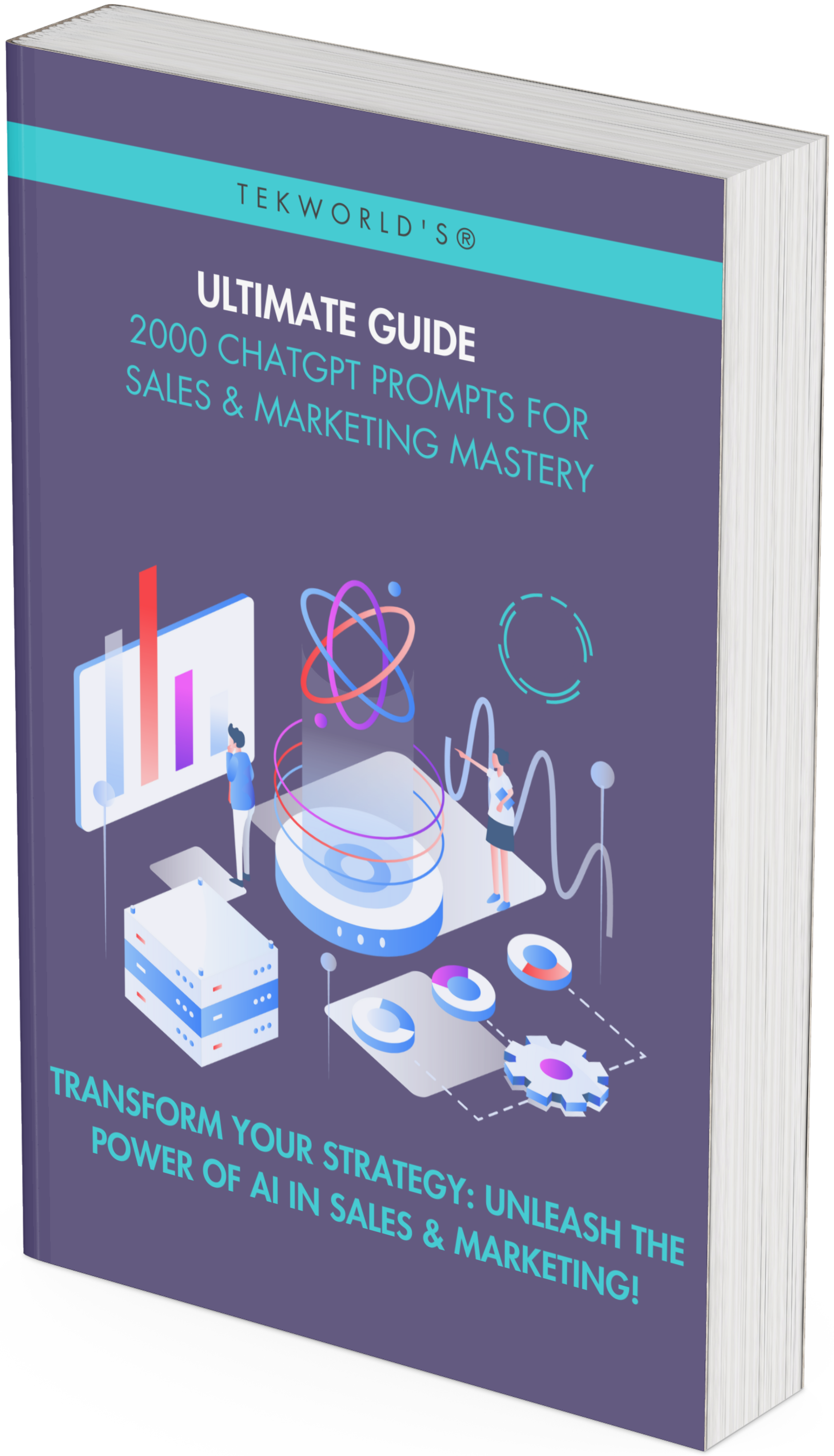 Cover of 2000 ChatGPT Prompts for Sales and Marketing eBook