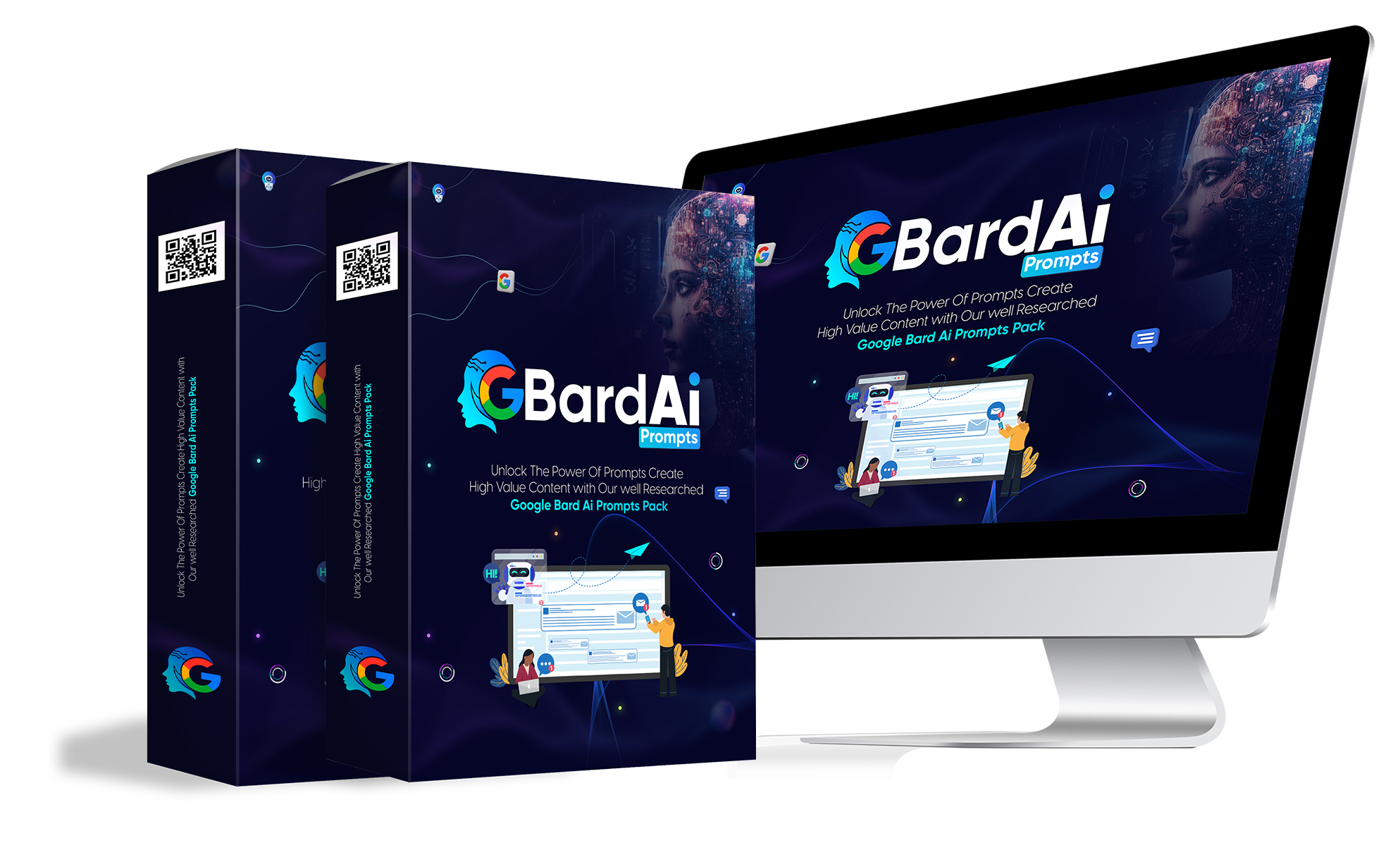 Cover of 'Tekworld's AI Prompts for Google Bard,' showcasing the extensive collection of AI prompt templates for diverse domains.