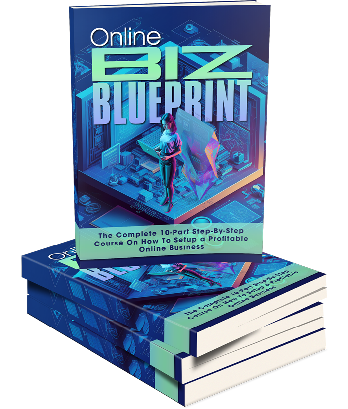 Cover for 'Online Business Blueprint,' showcasing the comprehensive guide to launching and growing a successful online business.