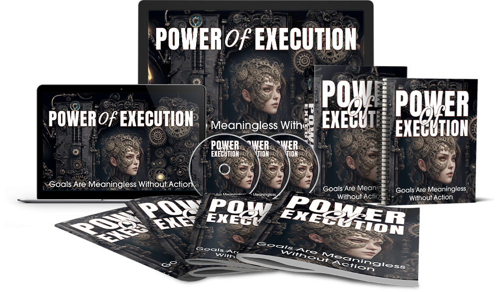 Cover for 'Power of Execution: Advanced Upgrade Package,' highlighting the video series focused on achieving success through effective execution.