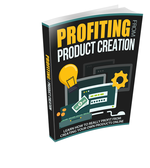 Cover for 'Profiting from Product Creation,' showcasing the guide to transforming creative ideas into profitable digital products.